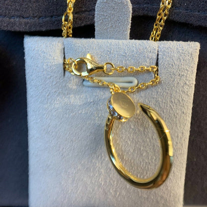 [WZQ]JUSTE NECKLACE GOLD DIAMONDS