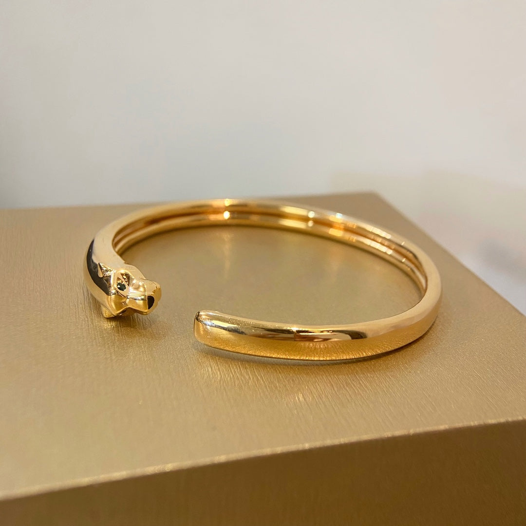 [WZQ]PANTHERE GOLD OPEN BRACELET