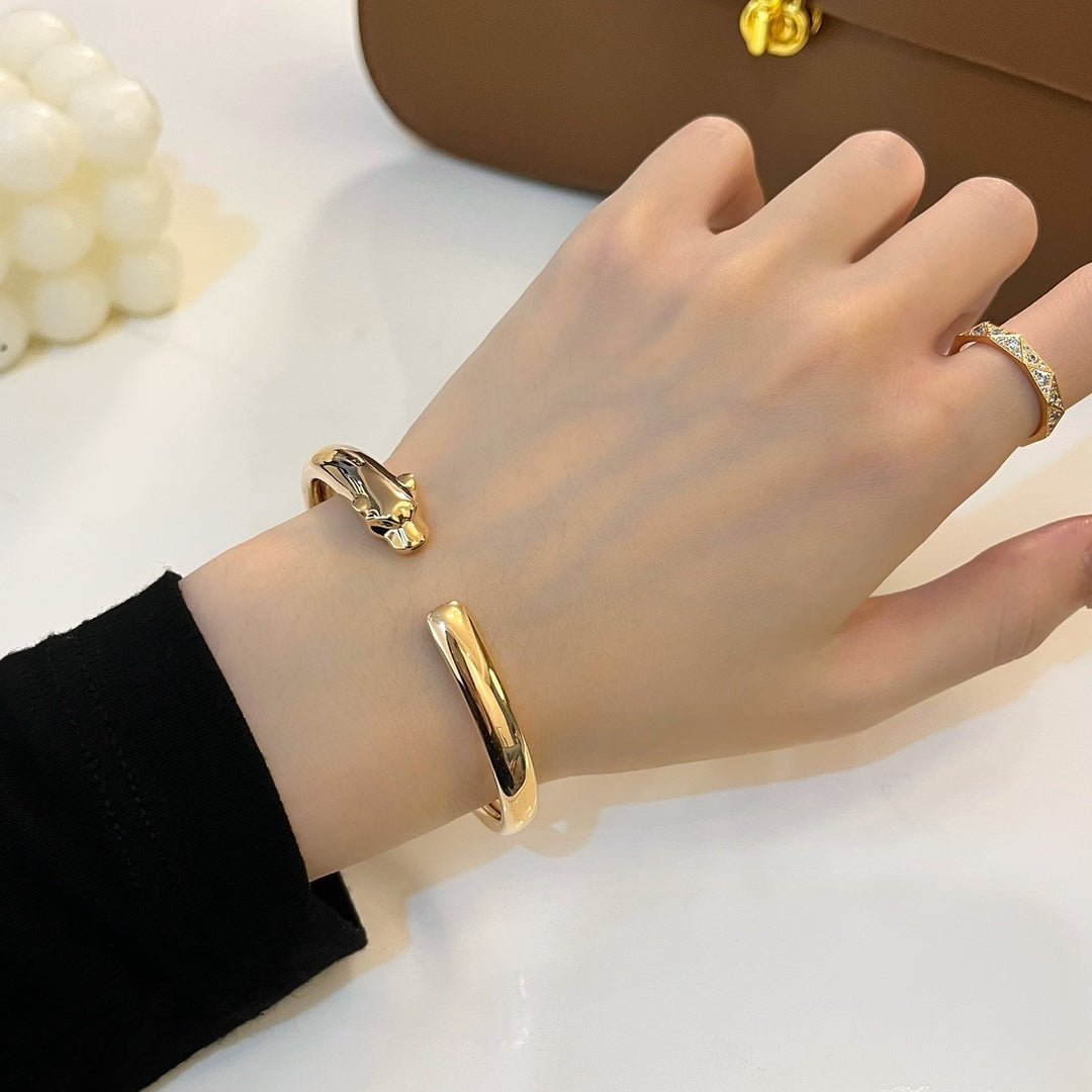 [WZQ]PANTHERE GOLD OPEN BRACELET
