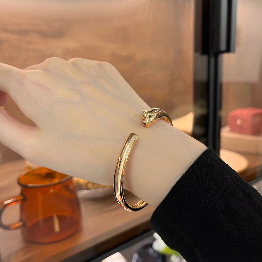 [WZQ]PANTHERE GOLD OPEN BRACELET