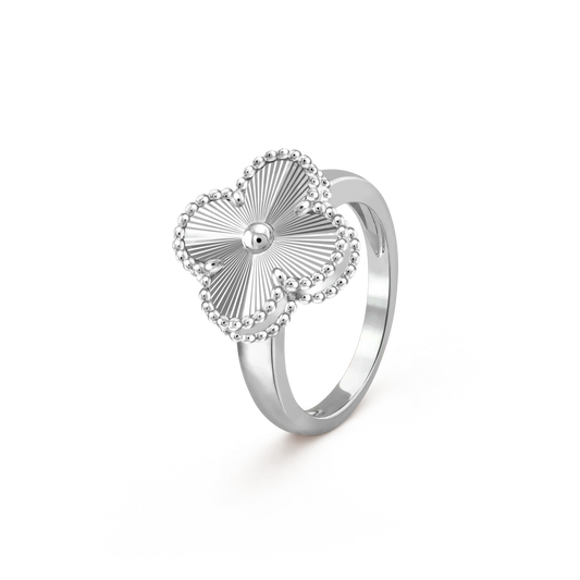 [WZQ]CLOVER SILVER RING