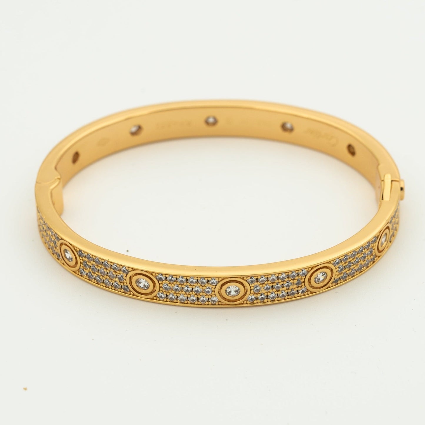 [WZQ]LOVE BRACELET 6.1MM DIAMOND-PAVED 10 BIG DIAMONDS