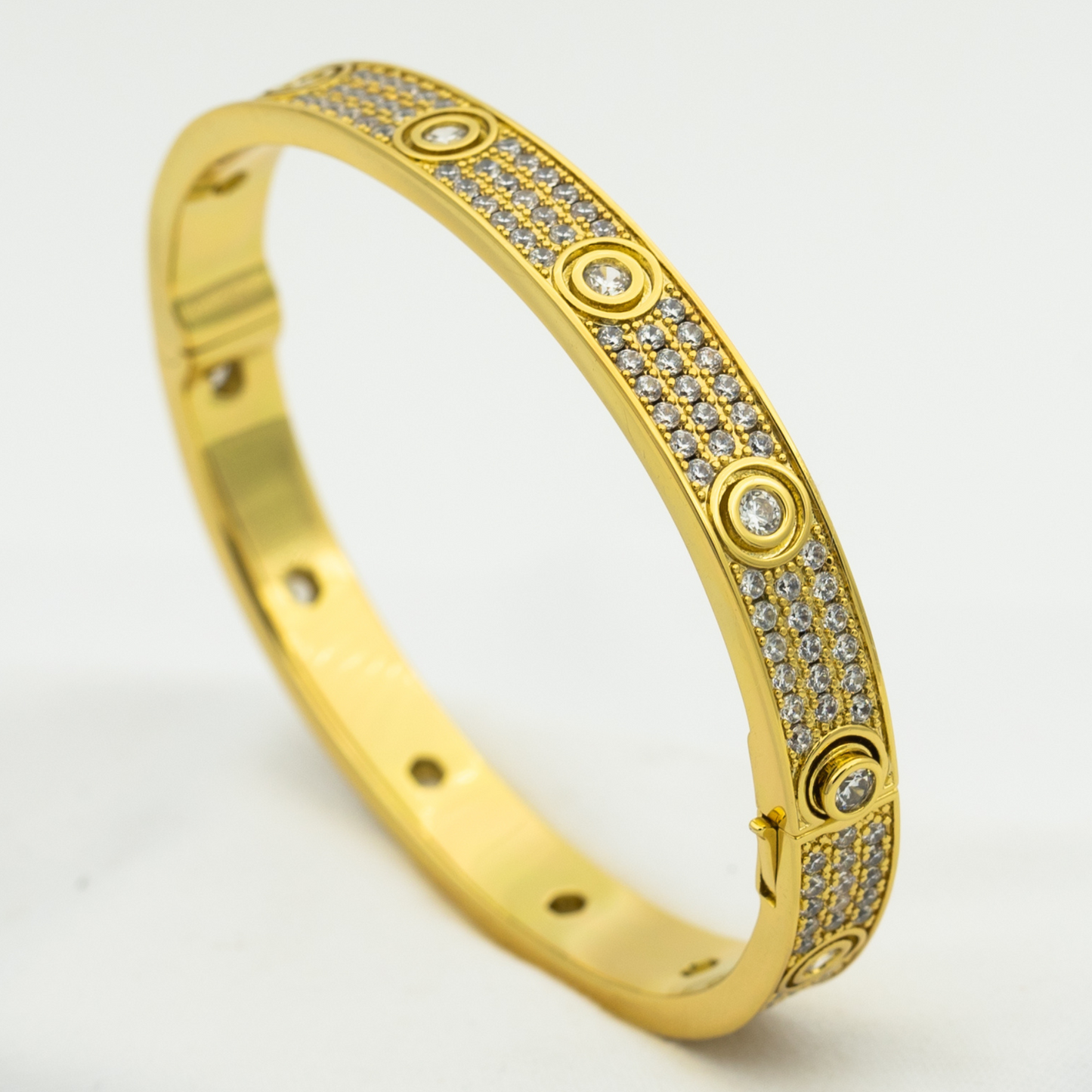 [WZQ]LOVE BRACELET 6.1MM DIAMOND-PAVED 10 BIG DIAMONDS