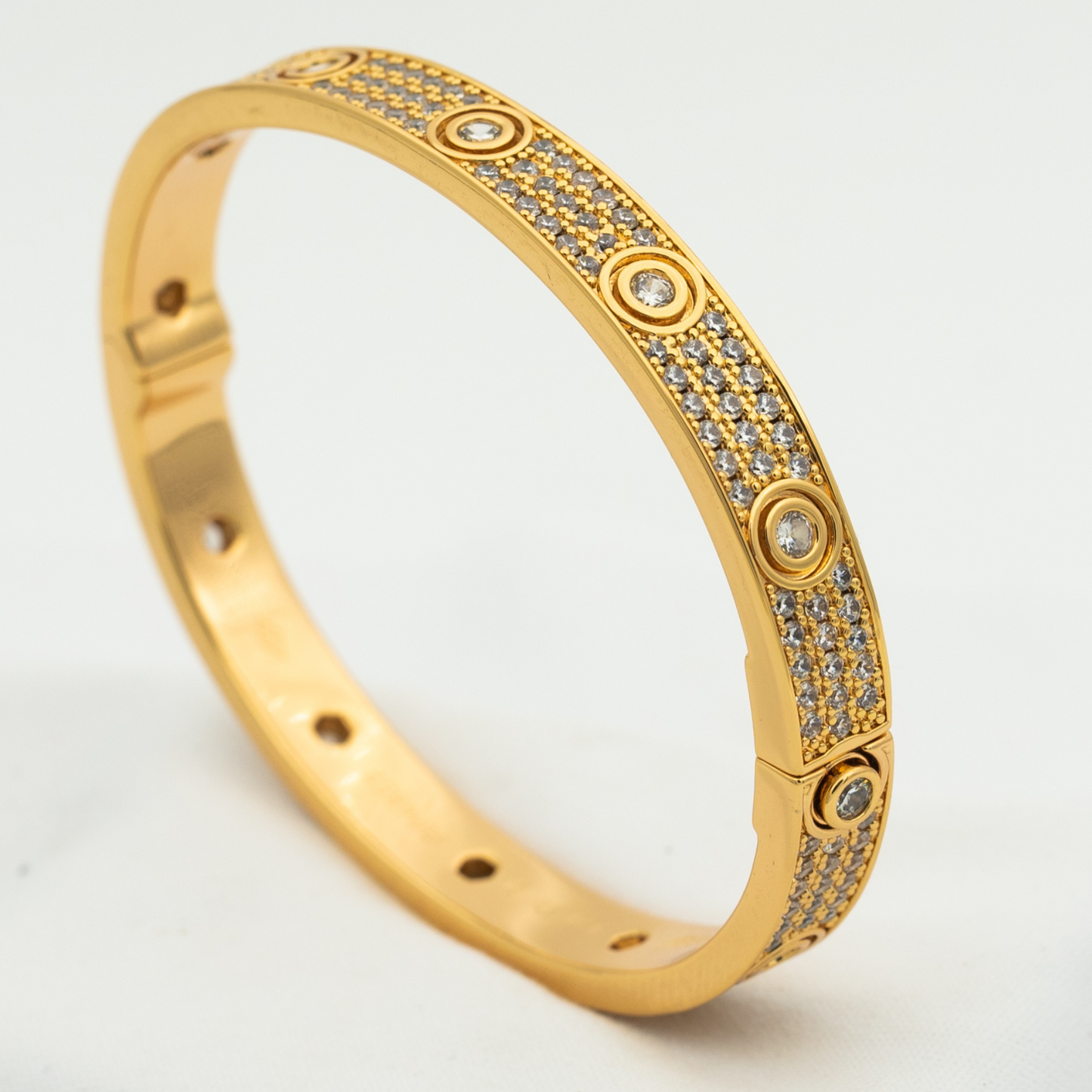 [WZQ]LOVE BRACELET 6.1MM DIAMOND-PAVED 10 BIG DIAMONDS