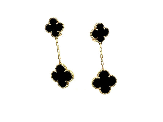 [WZQ]CLOVER 2 MOTIFS  EARRINGS (MULTIPLE CHOICESC